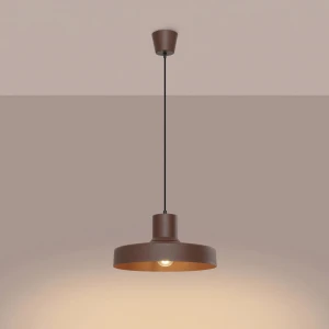 Bilo lampa wisząca E27 brązowa SL.2058