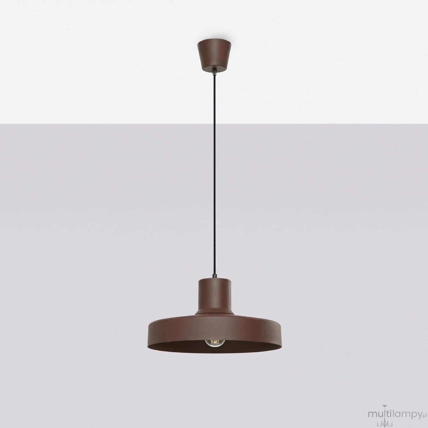 Bilo lampa wisząca E27 brązowa SL.2058