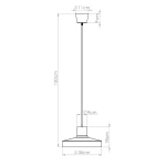 Bilo lampa wisząca E27 brązowa SL.2058