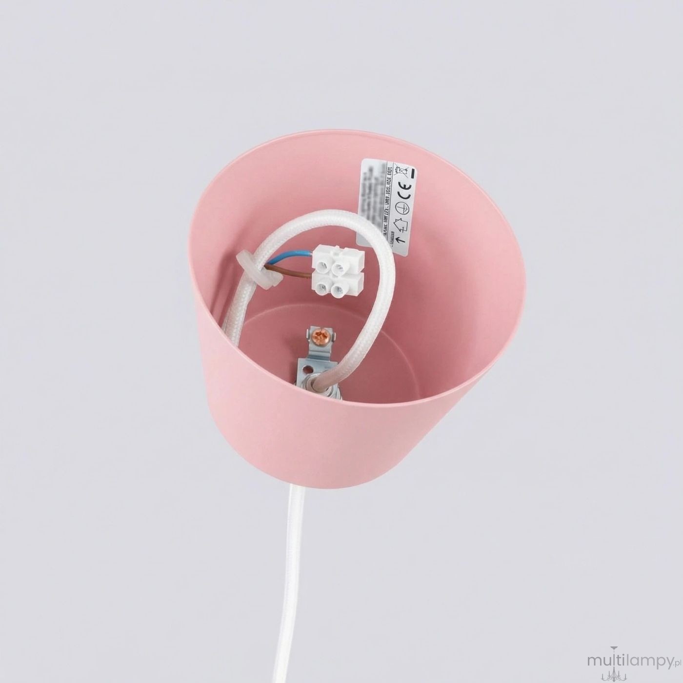 Bilo lampa wisząca E27 różowa SL.2054