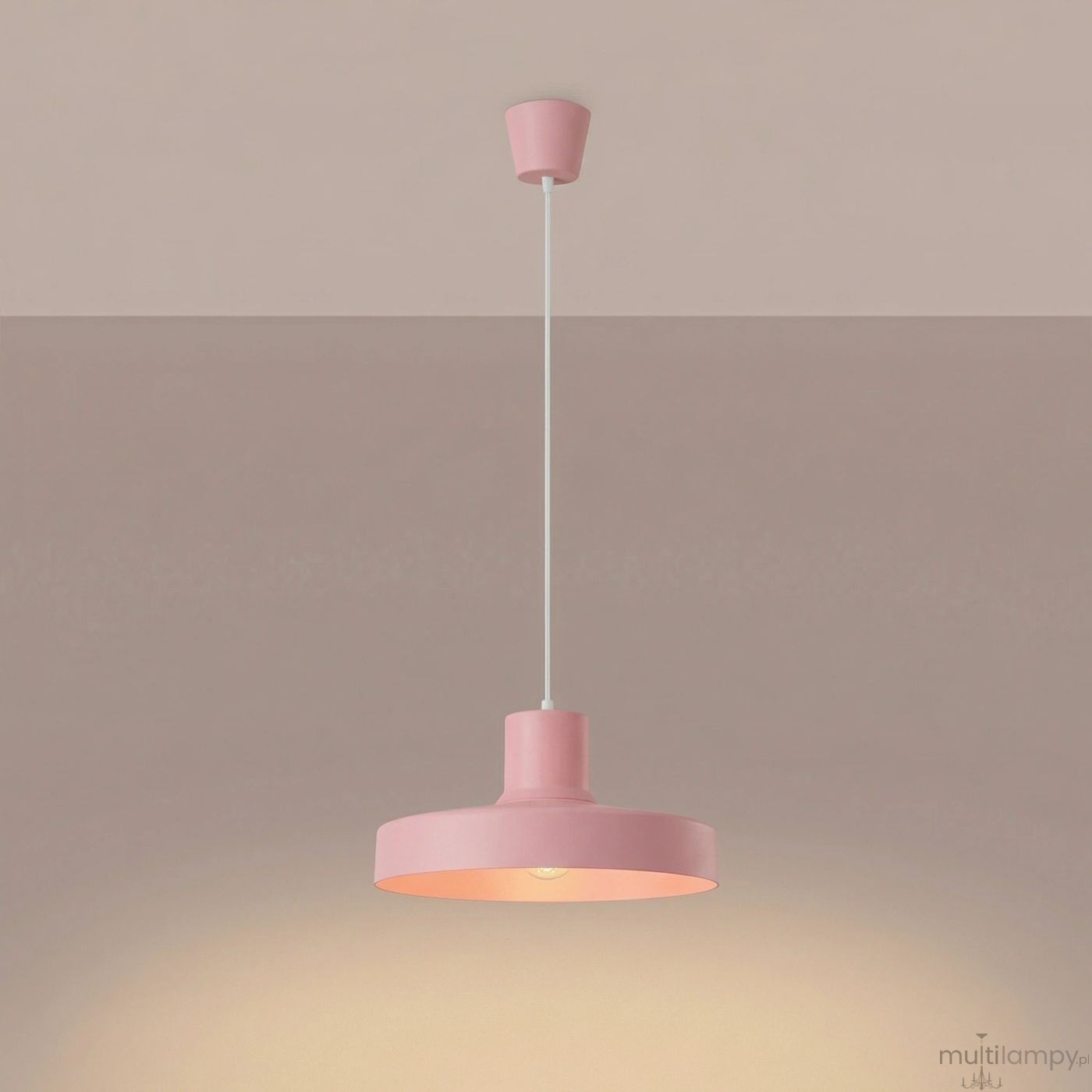 Bilo lampa wisząca E27 różowa SL.2054