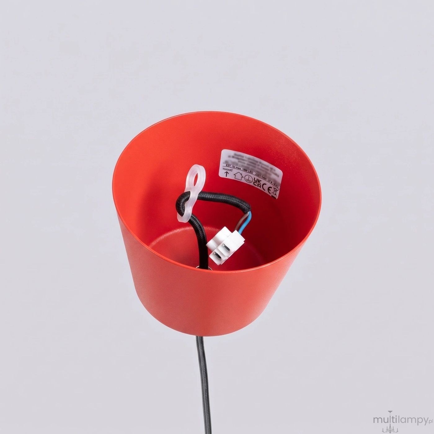 Bilo lampa wisząca E27 czerwona SL.2057