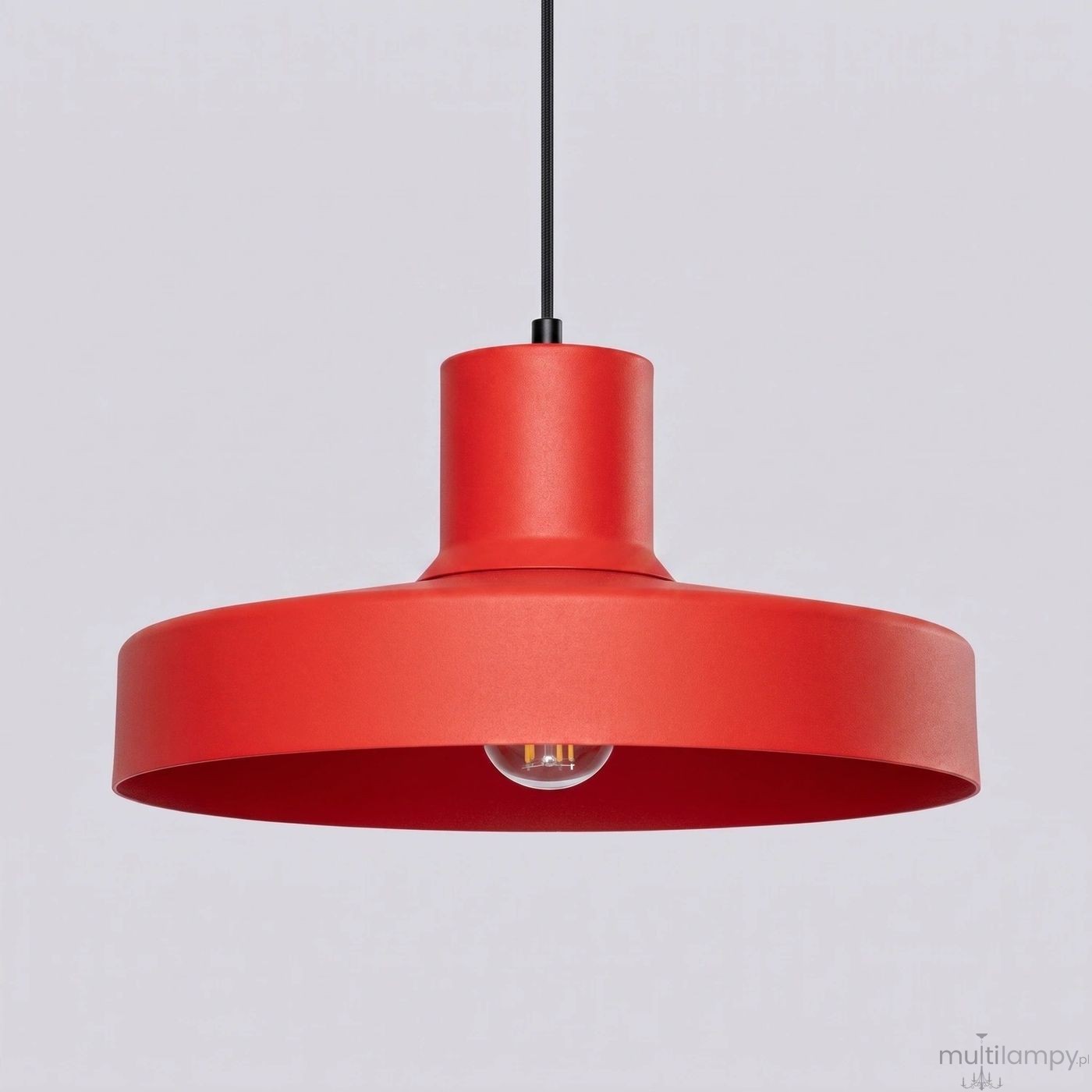 Bilo lampa wisząca E27 czerwona SL.2057