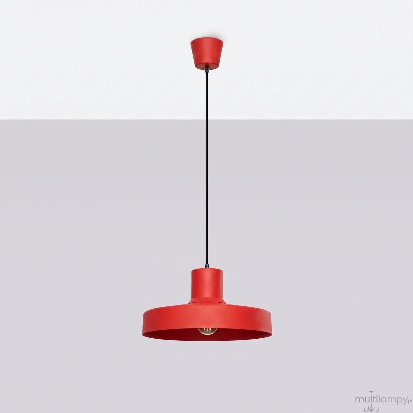 Bilo lampa wisząca E27 czerwona SL.2057