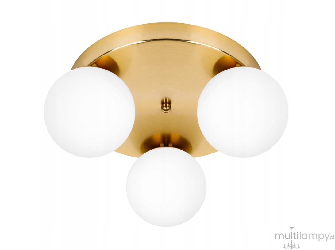 Bali lampa sufitowa 3xE27 złota