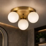 Bali lampa sufitowa 3xE27 złota