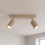 Lucerno lampa sufitowa spot 2xGU10 beżowa