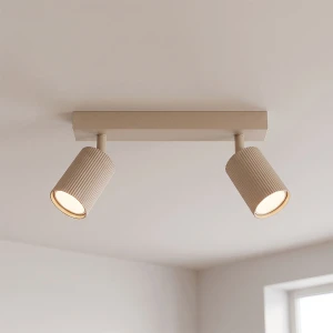 Lucerno lampa sufitowa spot 2xGU10 beżowa