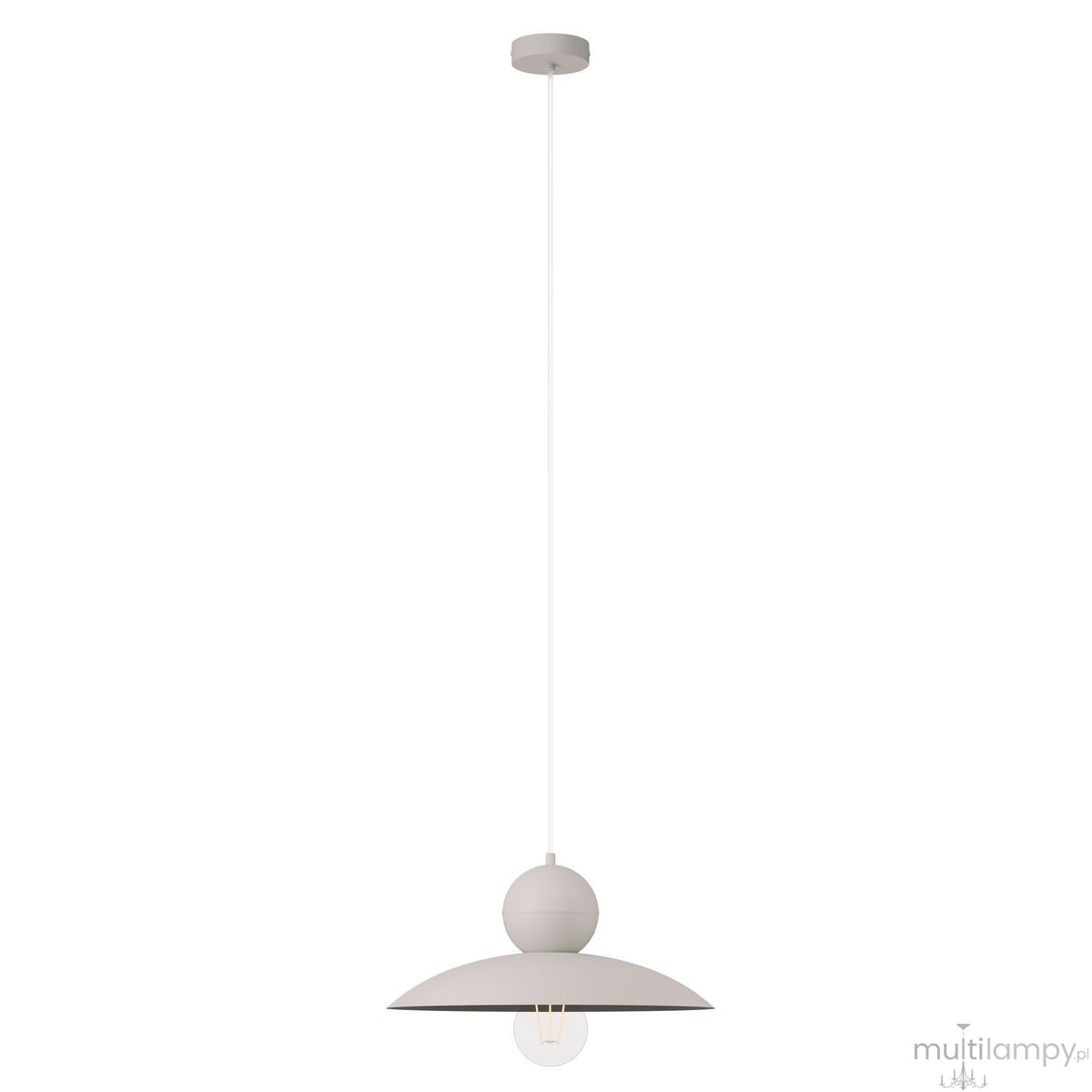 Mosaic E lampa wisząca 1xE27 szary beż 41664