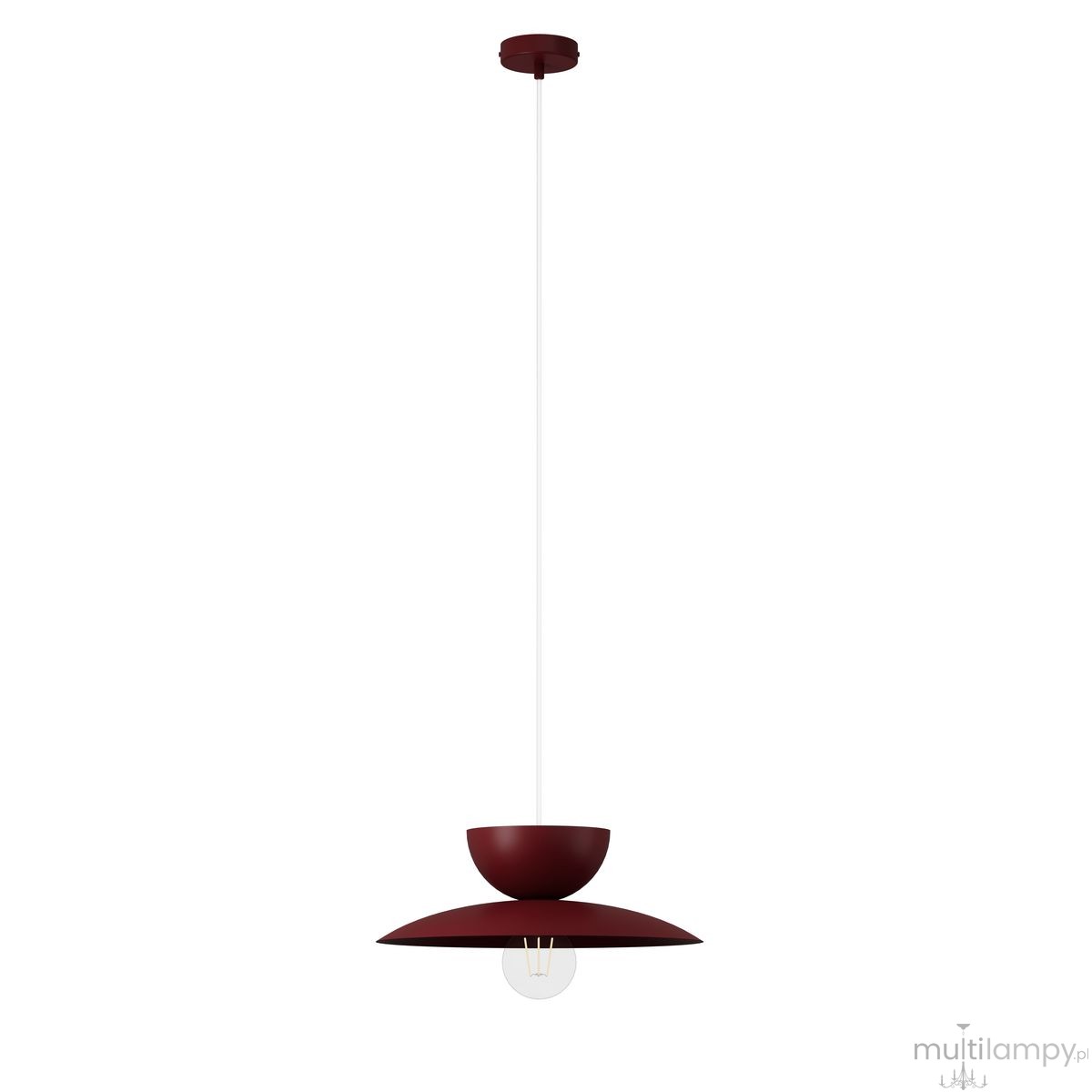 Mosaic C lampa wisząca 1xE27 bordowa 41699