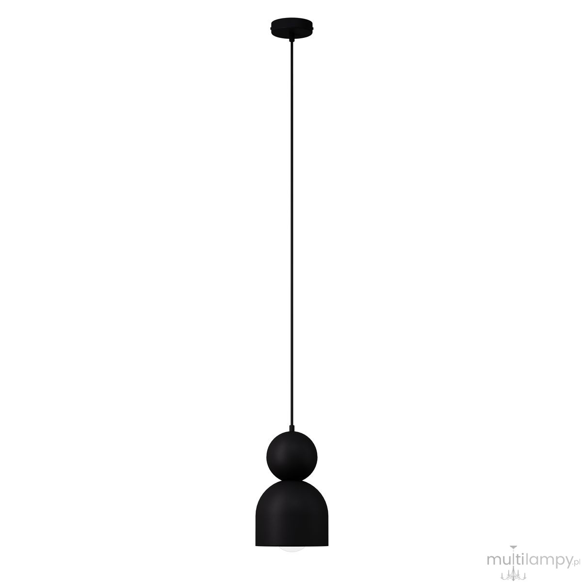 Mosaic D lampa wisząca 1xE27 czarna 41787