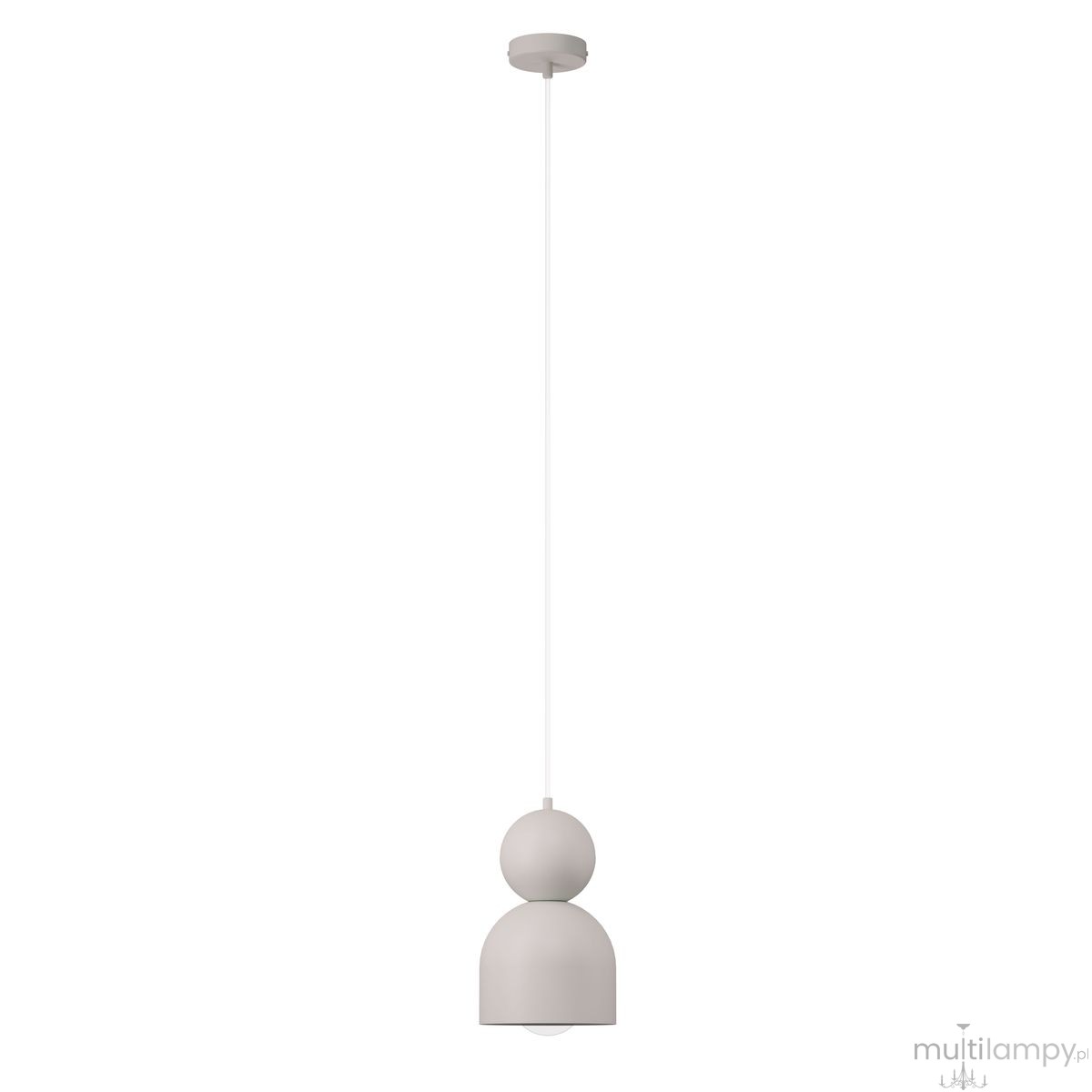 Mosaic D lampa wisząca 1xE27 szary beż 41789