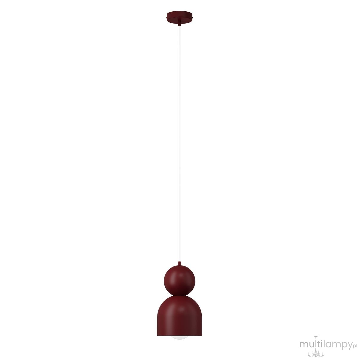 Mosaic D lampa wisząca 1xE27 bordowa 41793