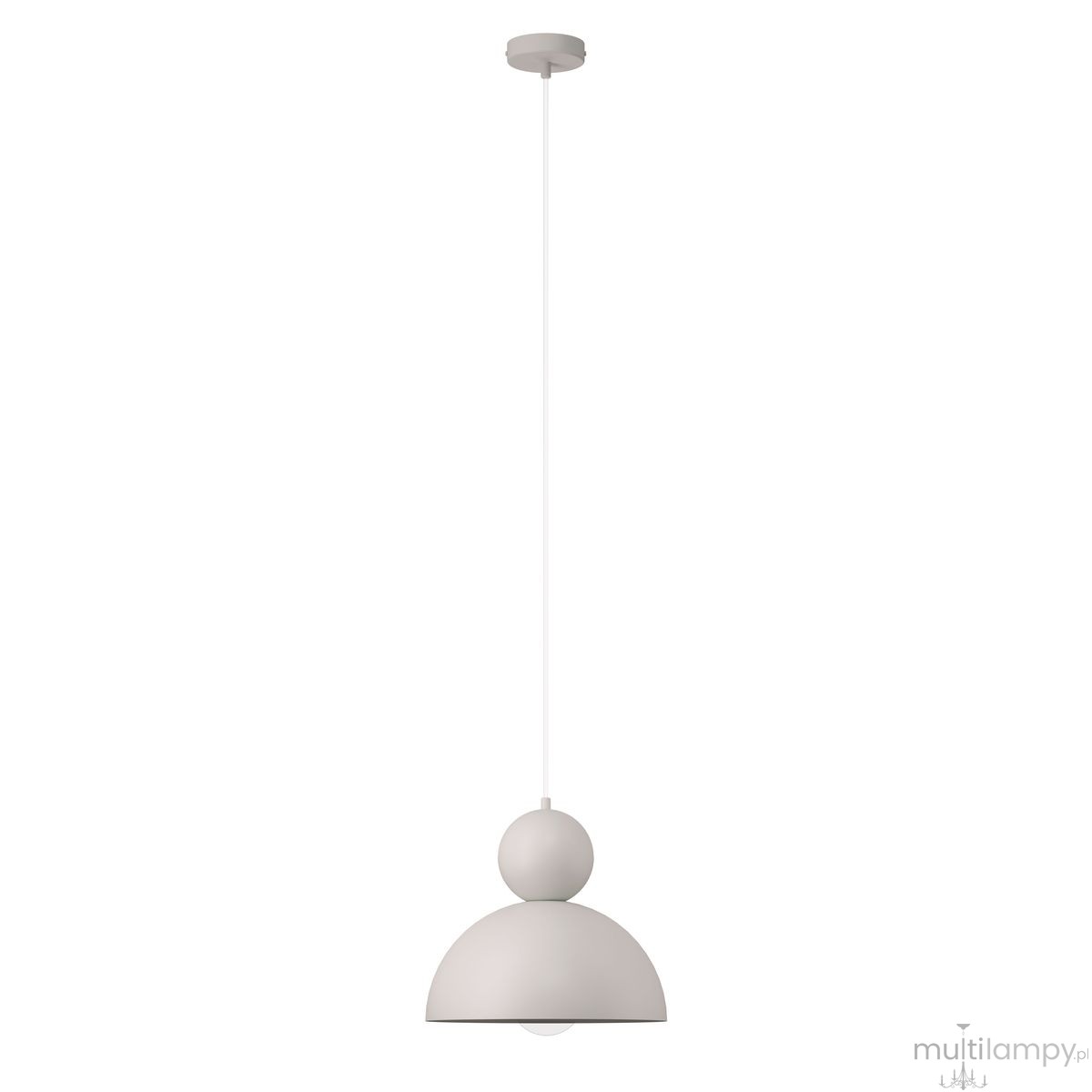 Mosaic F lampa wisząca 1xE27 szary beż 41797