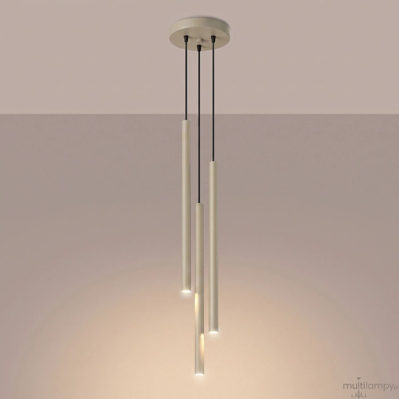 Pastelo lampa wisząca 3xG9 taupe SL.2119