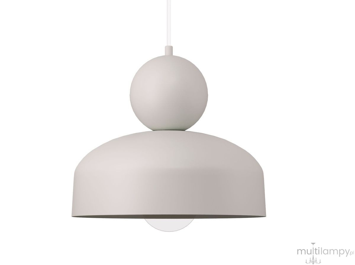 Mosaic G lampa wisząca 1xE27 szary beż 41805