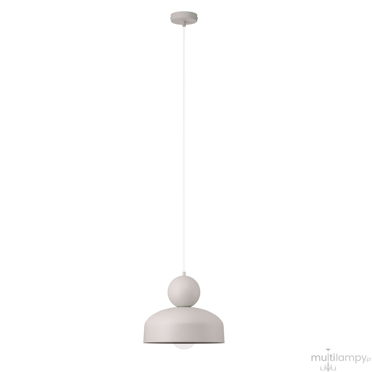 Mosaic G lampa wisząca 1xE27 szary beż 41805