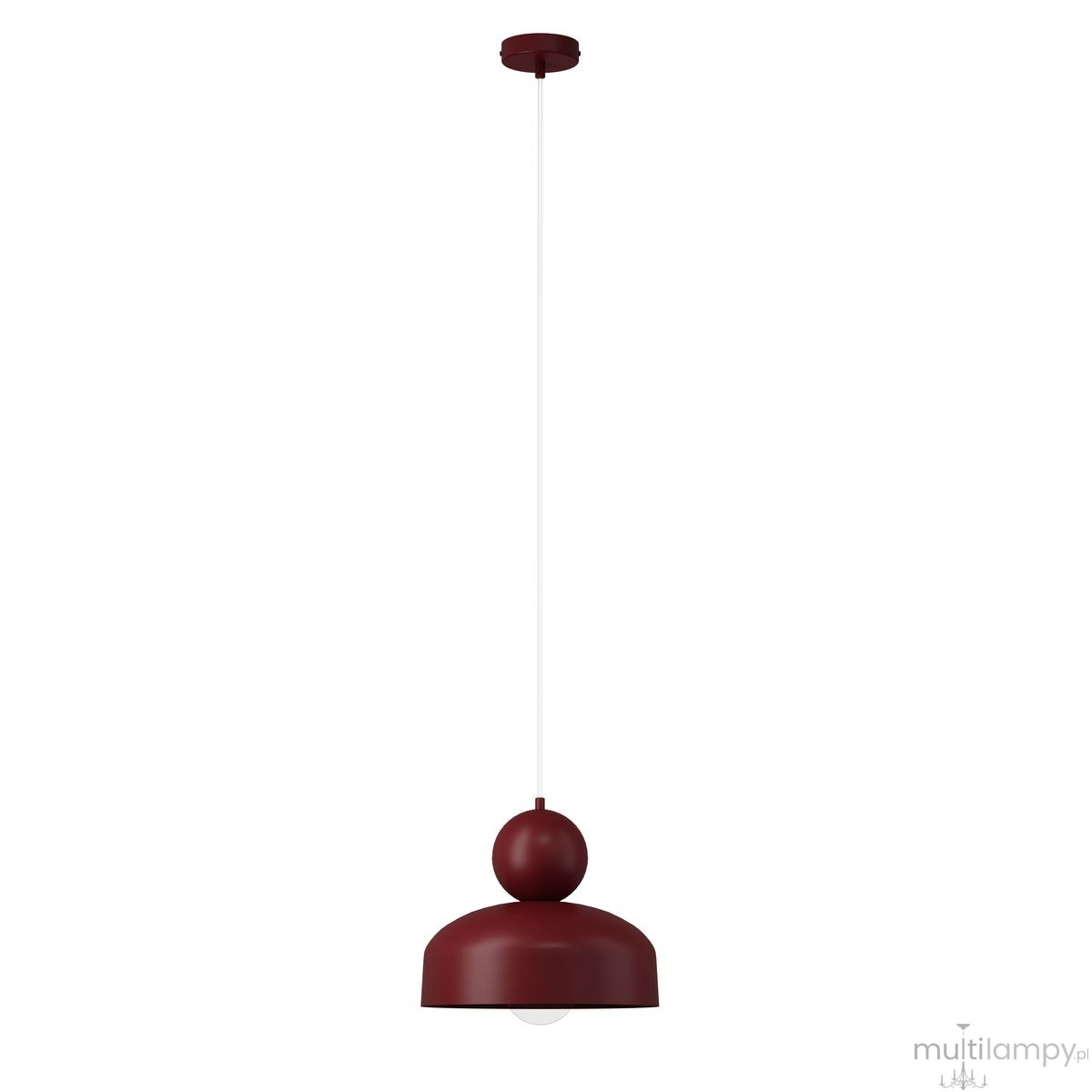 Mosaic G lampa wisząca 1xE27 bordowa 41809