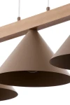 Deco lampa wisząca 3xE27 beżowa/jasny brąz 41633