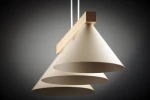 Deco lampa wisząca 3xE27 beżowa/jasny brąz 41633