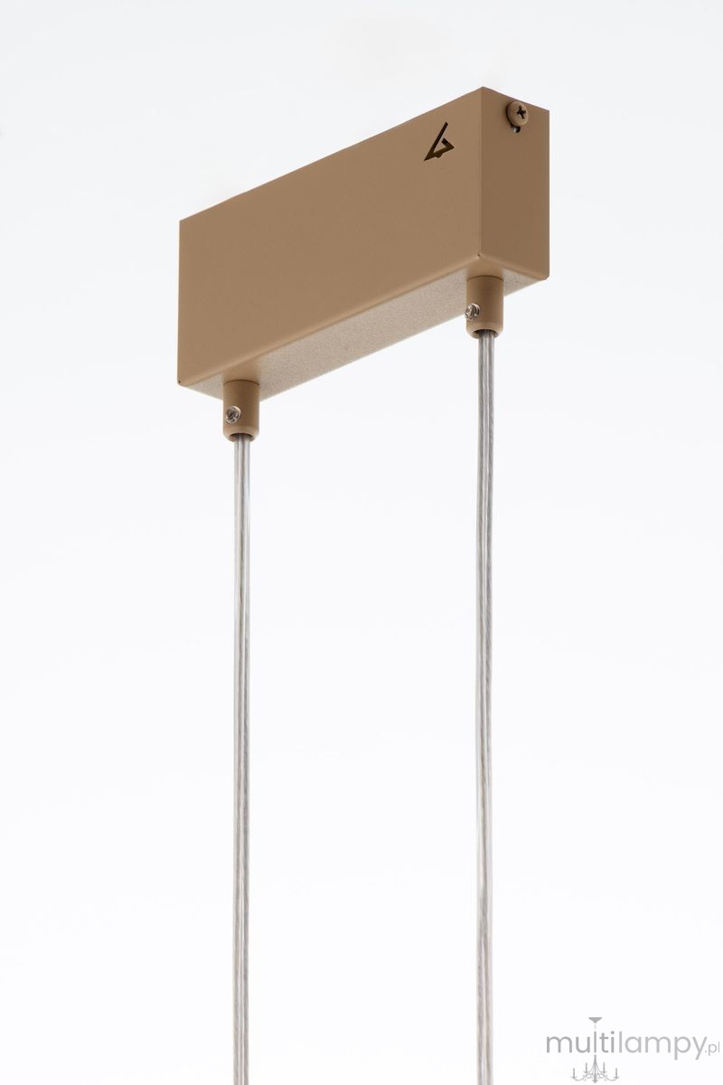 Deco lampa wisząca 2xE27 beżowa/jasny brąz 41811