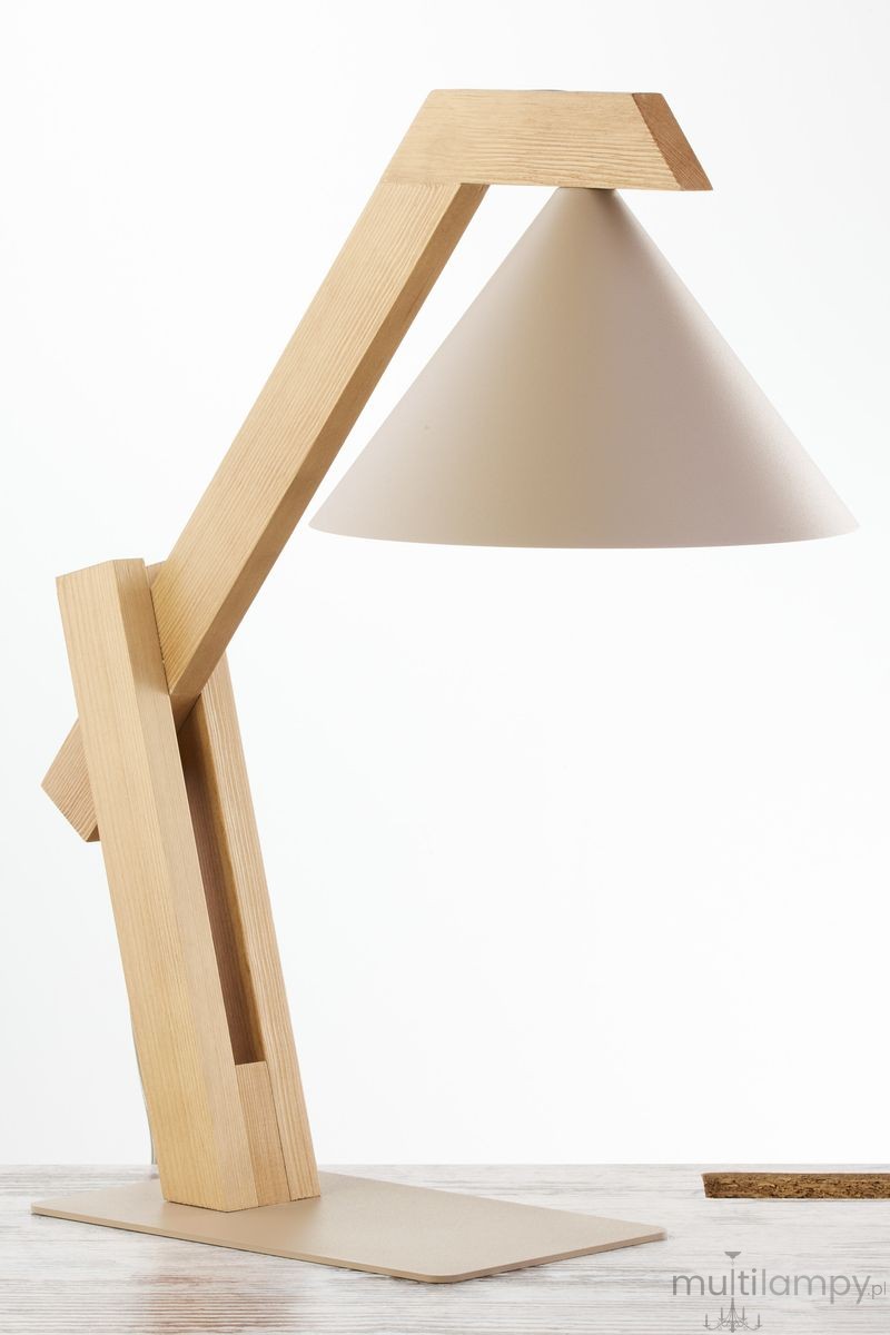 Deco lampa stołowa 1xE27 beżowa/jasny brąz 41812