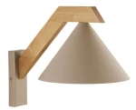 Deco kinkiet 1xE27 beżowy/jasny brąz 41813