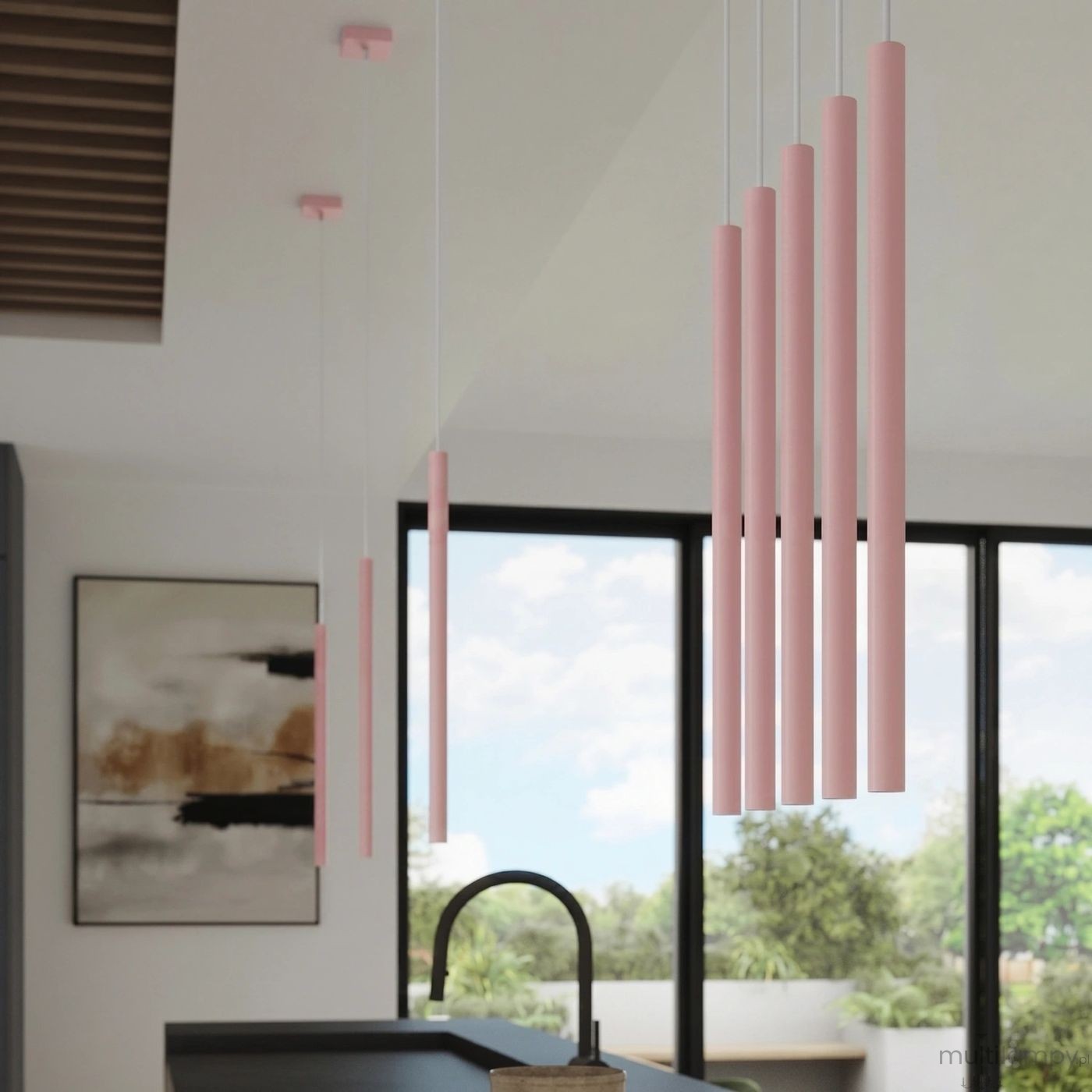 Pastelo lampa wisząca G9 różowa SL.2129
