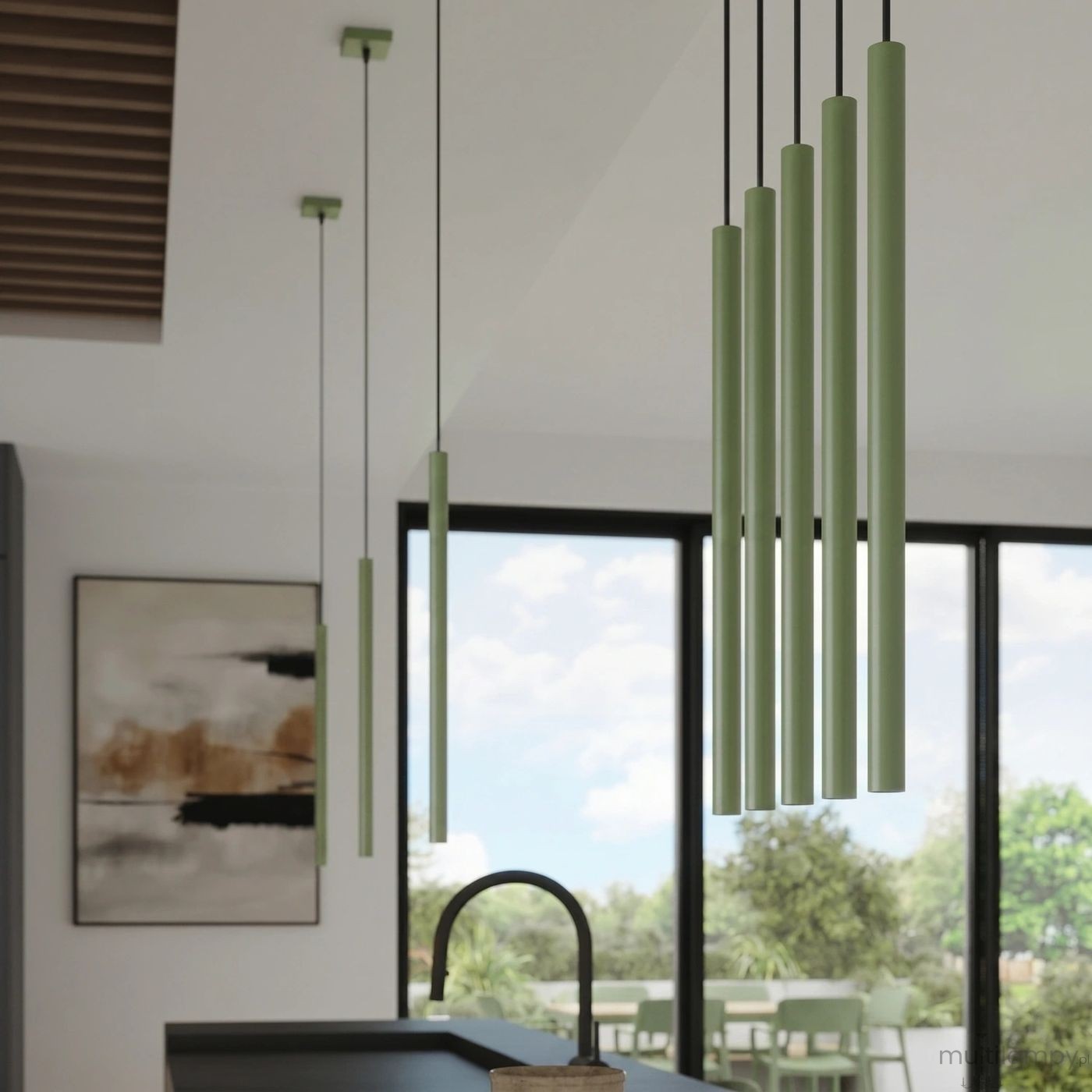 Pastelo lampa wisząca G9 szałwiowa SL.2133