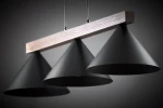 Deco lampa wisząca 3xE27 czarna/ciemny brąz 41634