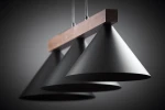 Deco lampa wisząca 3xE27 czarna/ciemny brąz 41634