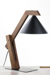 Deco lampa stołowa 1xE27 czarna/ciemny brąz 41815