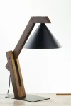 Deco lampa stołowa 1xE27 czarna/ciemny brąz 41815