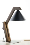 Deco lampa stołowa 1xE27 czarna/ciemny brąz 41815