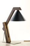 Deco lampa stołowa 1xE27 czarna/ciemny brąz 41815