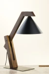 Deco lampa stołowa 1xE27 czarna/ciemny brąz 41815