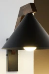 Deco kinkiet 1xE27 czarny/ciemny brąz 41816