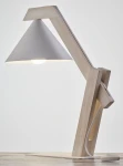 Deco lampa stołowa 1xE27 biała/drewno bielone 41820