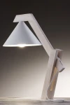 Deco lampa stołowa 1xE27 biała/drewno bielone 41820