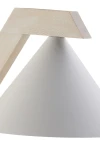 Deco lampa stołowa 1xE27 biała/drewno bielone 41820
