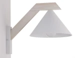 Deco kinkiet 1xE27 biały/drewno bielone 41821