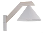 Deco kinkiet 1xE27 biały/drewno bielone 41821