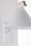 Deco kinkiet 1xE27 biały/drewno bielone 41821