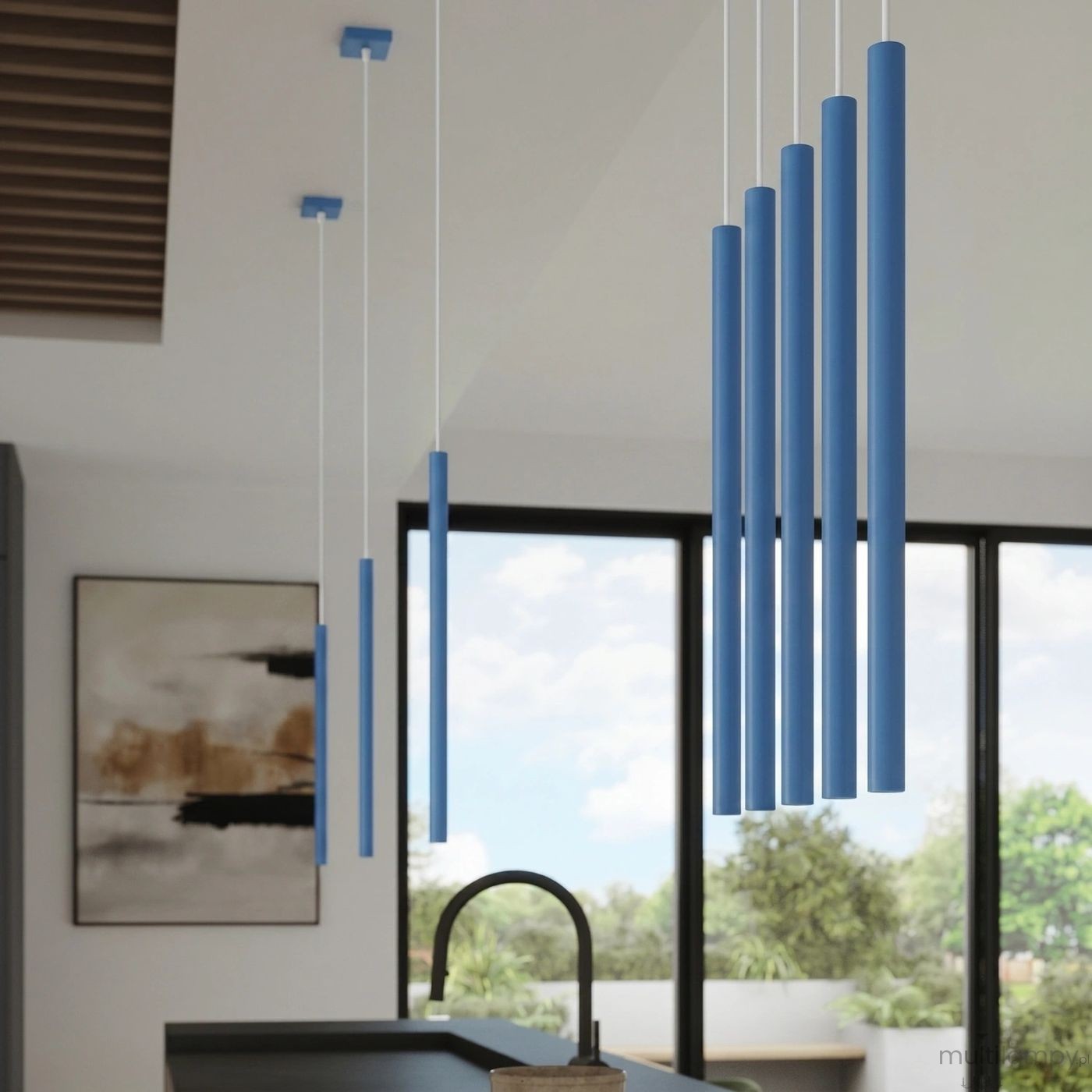 Pastelo lampa wisząca G9 błękitna SL.2149