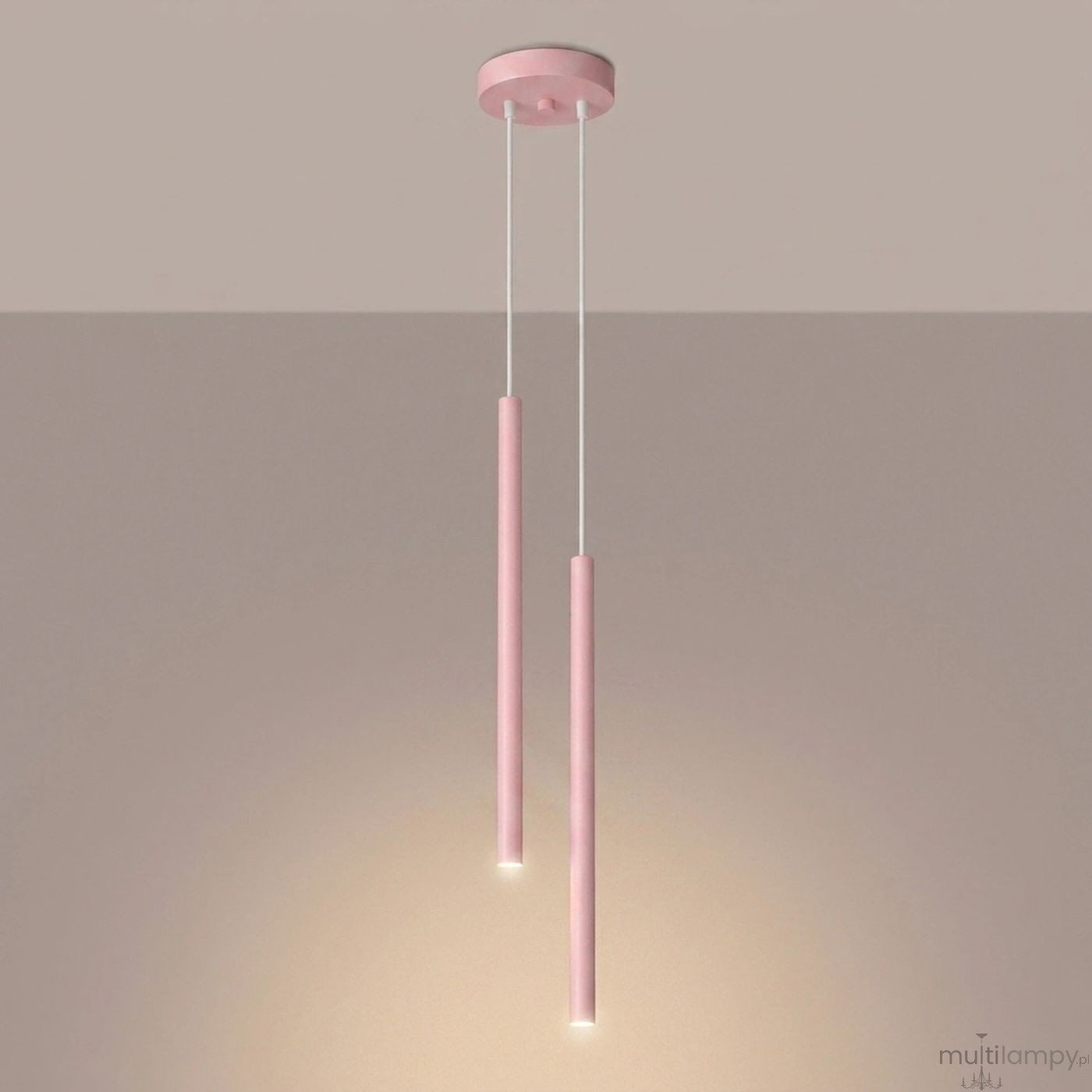 Pastelo lampa wisząca 2xG9 różowa SL.2130