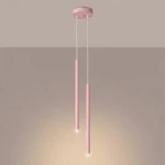 Pastelo lampa wisząca 2xG9 różowa SL.2130