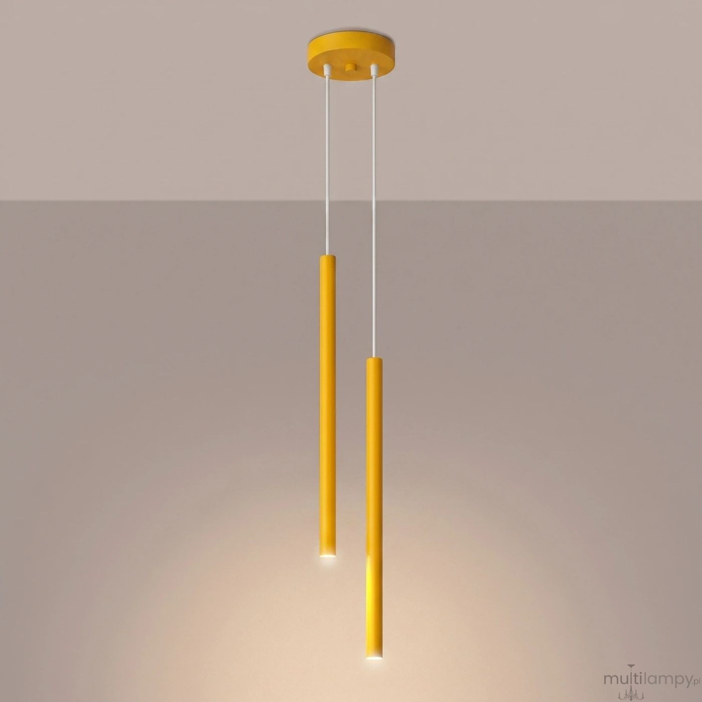 Pastelo lampa wisząca 2xG9 żółta SL.2138