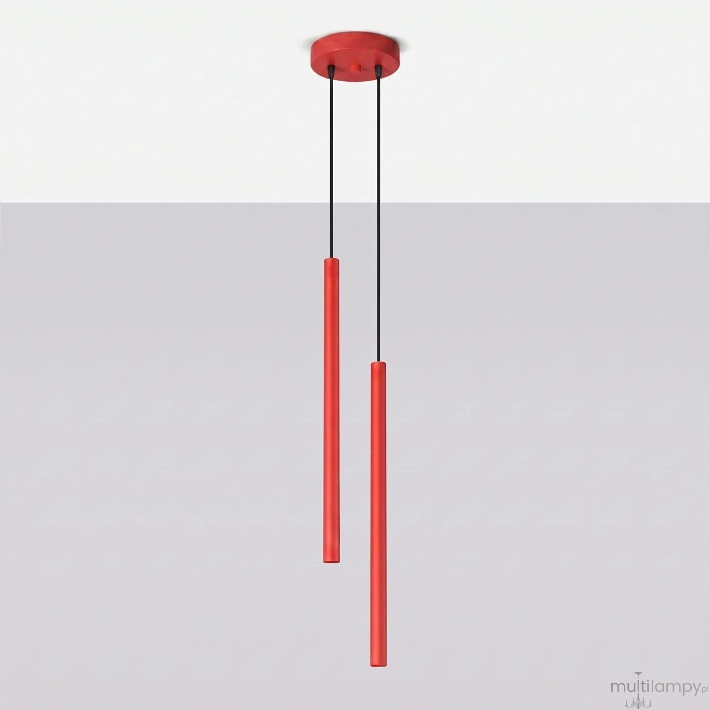 Pastelo lampa wisząca 2xG9 czerwona SL.2142