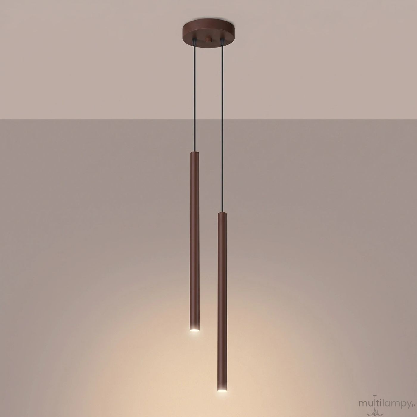 Pastelo lampa wisząca 2xG9 brązowa SL.2146