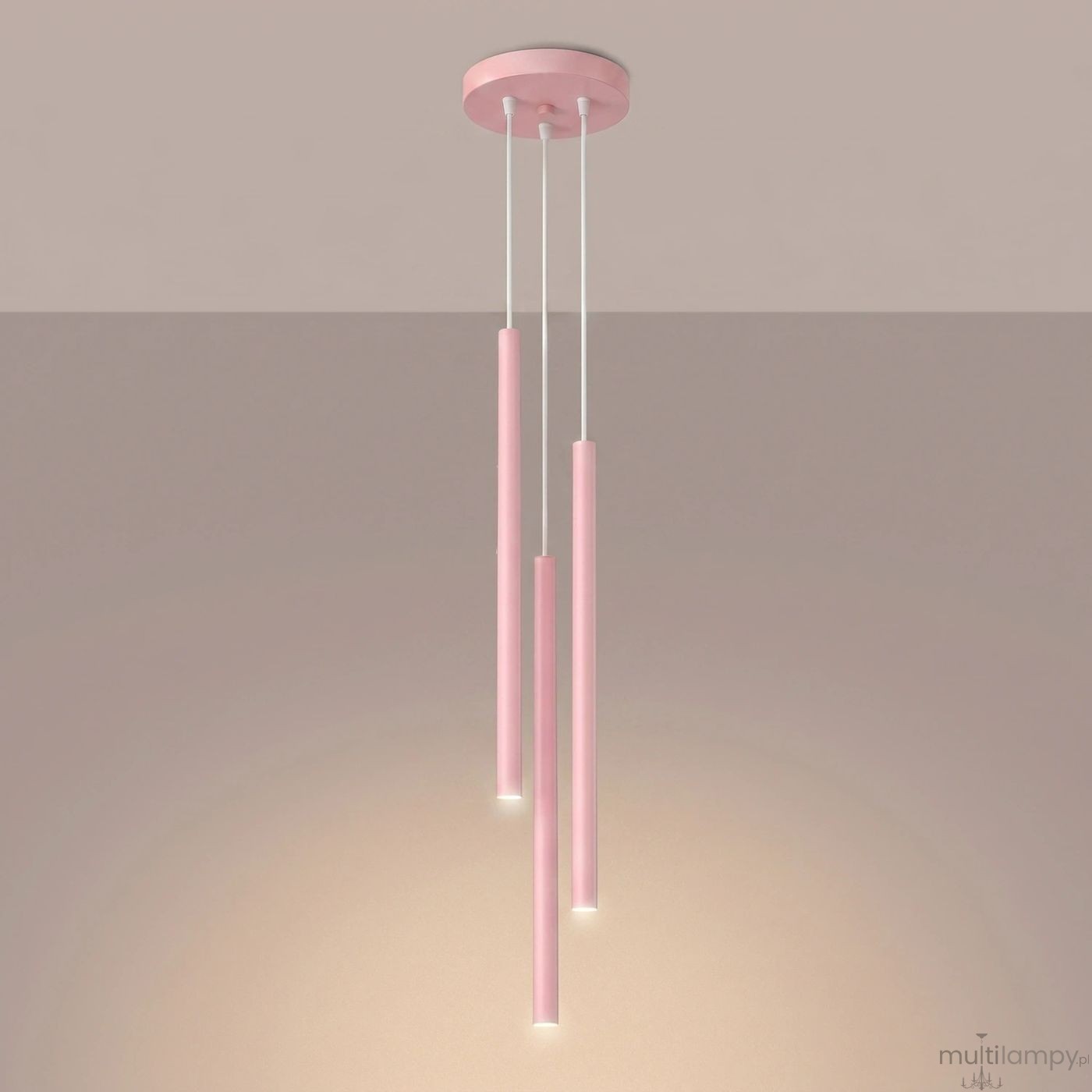 Pastelo lampa wisząca 3xG9 różowa SL.2131
